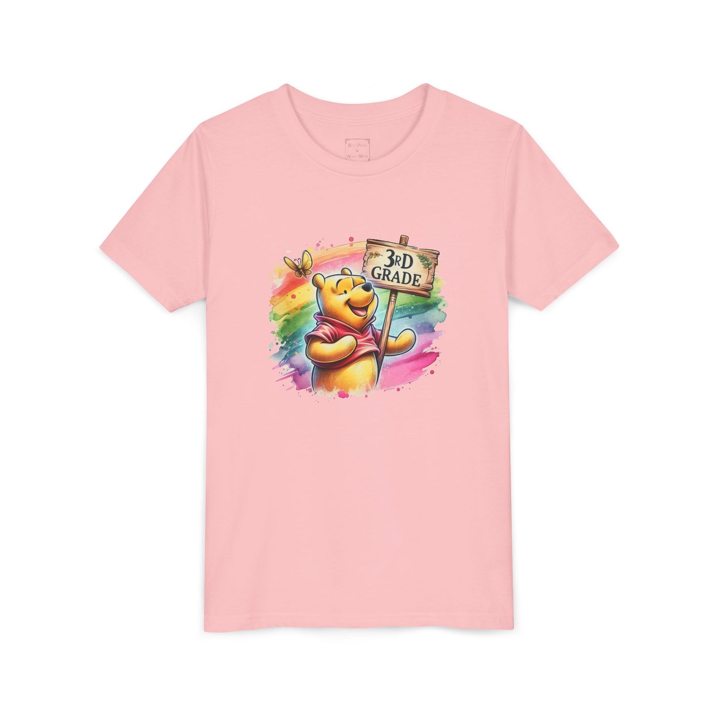 Winnie the Pooh 3rd Grade Youth Tee | Back to School Shirt | Cute Kids T-Shirt | Grade Celebration Tee | Colorful Animal Shirt