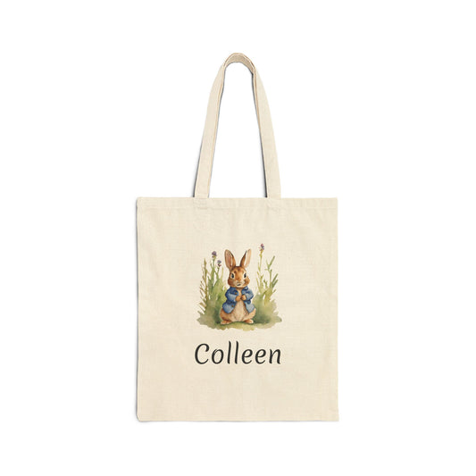 Custom, Easter, Peter Rabbit, Beatrix Potter, Gift, Cotton, Canvas, Tote Bag, Library