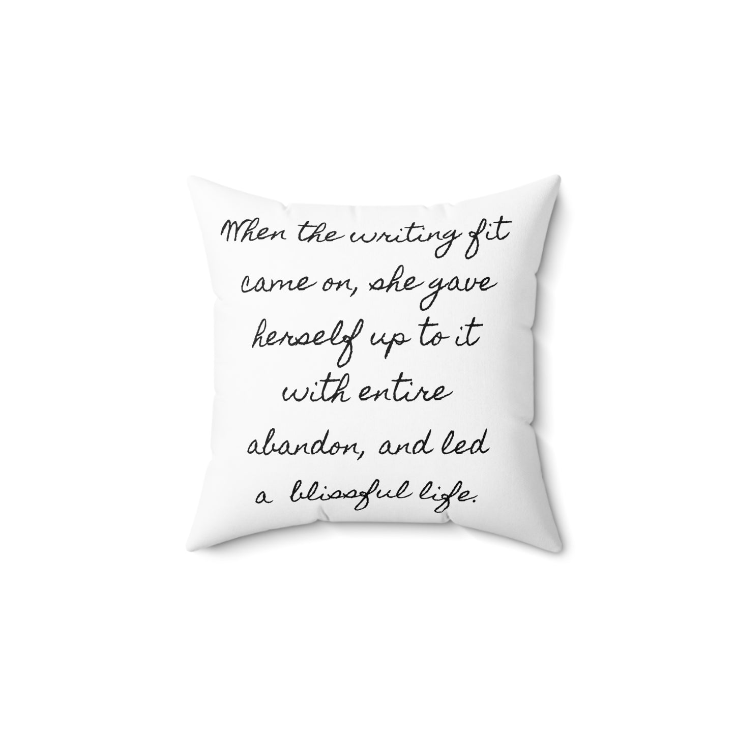 Little Women, Jo March, Writer, Louisa May Alcott, Book, Library, Gift, Square ,Pillow