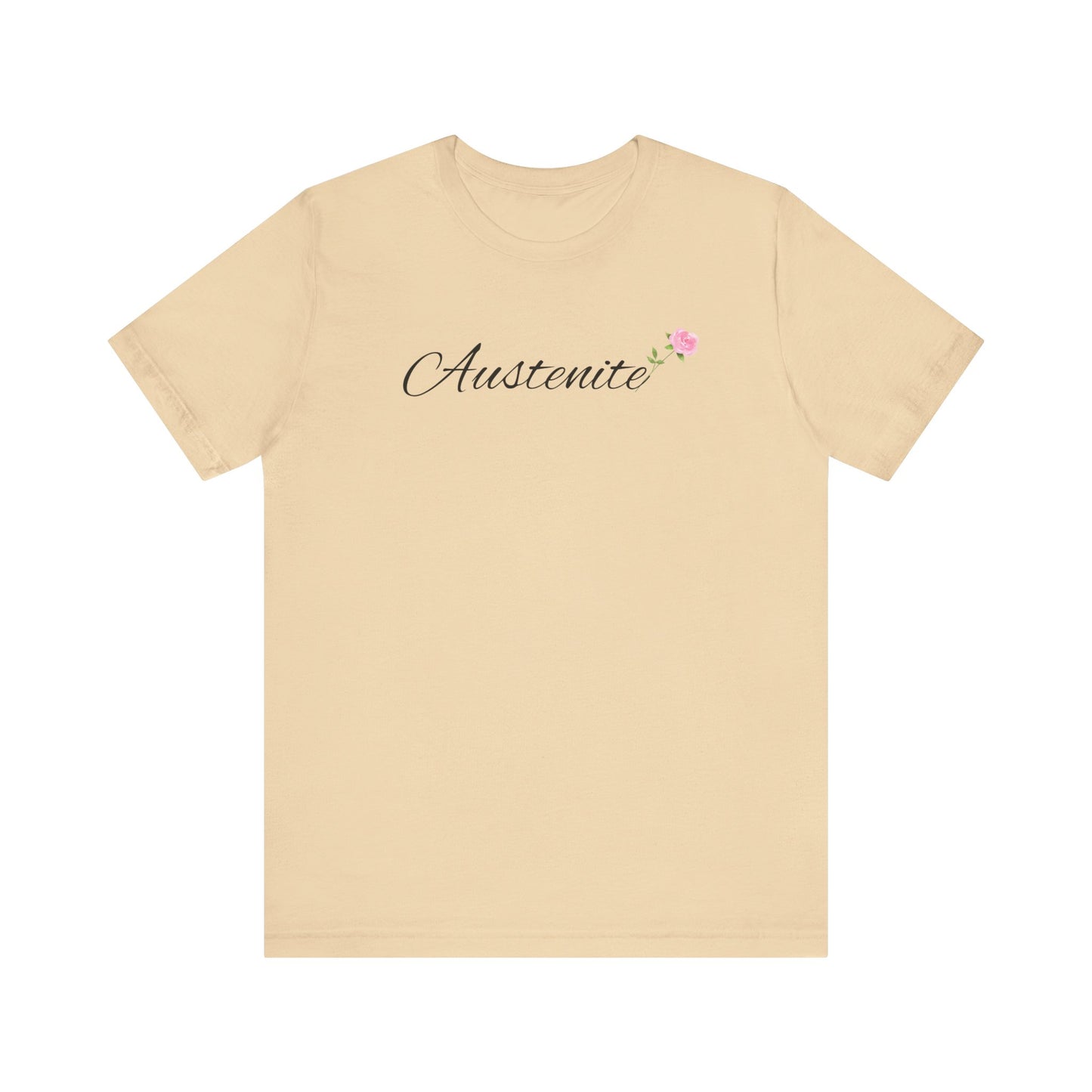 Jane Austen, Austenite, Fan, Reader, Writer, T-Shirt, tshirt, Floral, Flower, Unisex Jersey Short Sleeve Tee