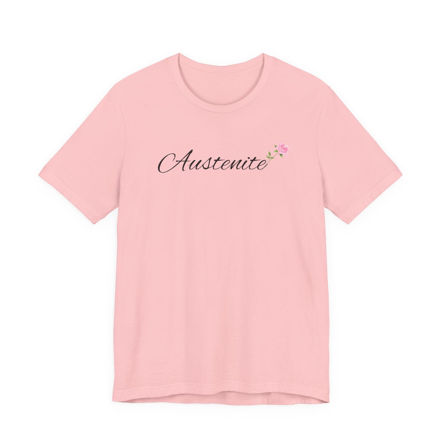 Jane Austen, Austenite, Fan, Reader, Writer, T-Shirt, tshirt, Floral, Flower, Unisex Jersey Short Sleeve Tee