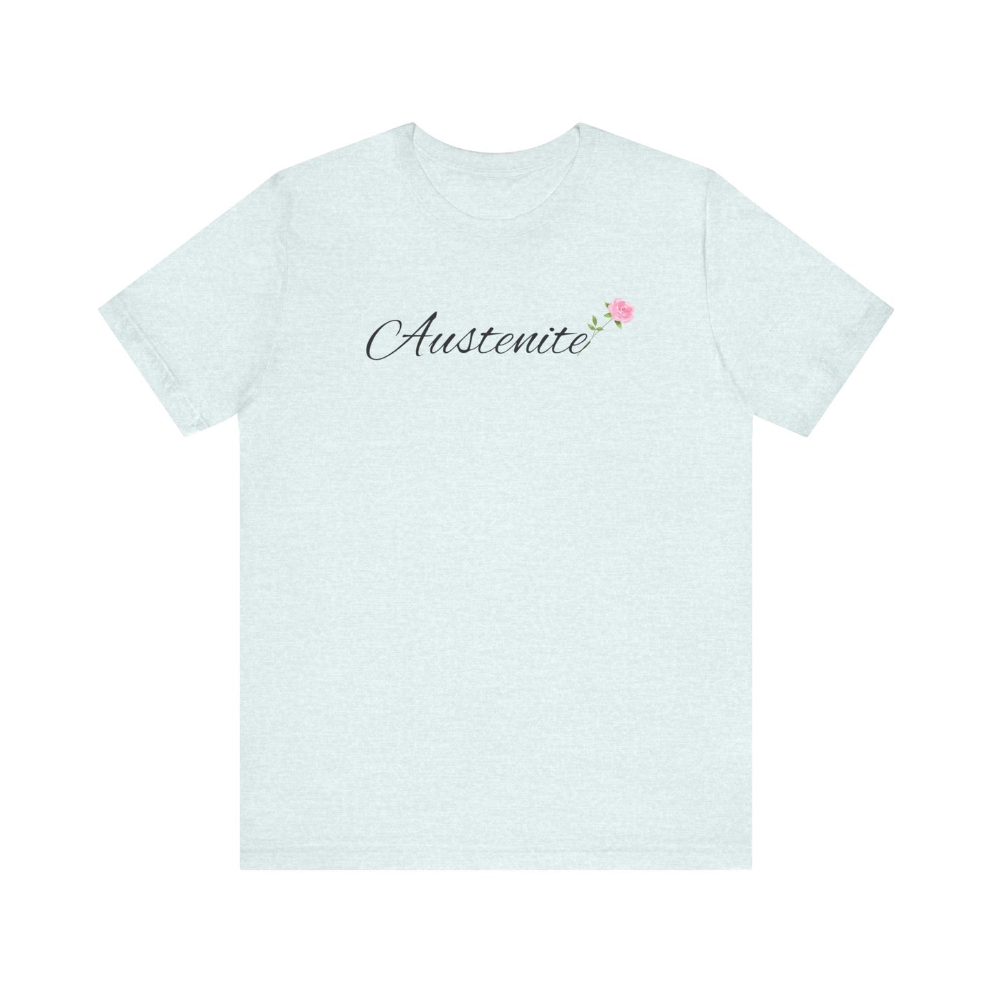 Jane Austen, Austenite, Fan, Reader, Writer, T-Shirt, tshirt, Floral, Flower, Unisex Jersey Short Sleeve Tee