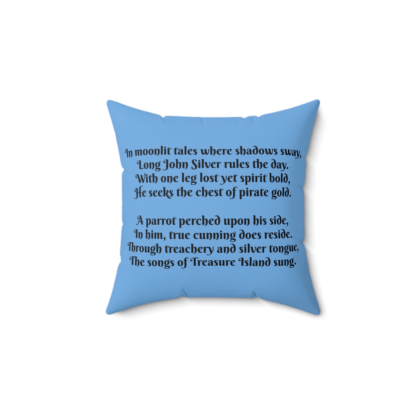 Pirate, Treasure Island, Ship, Square Pillow, Literary Pillow, Library, Book Nook, Reading Corner, Classroom, Teacher, Gift, Reader