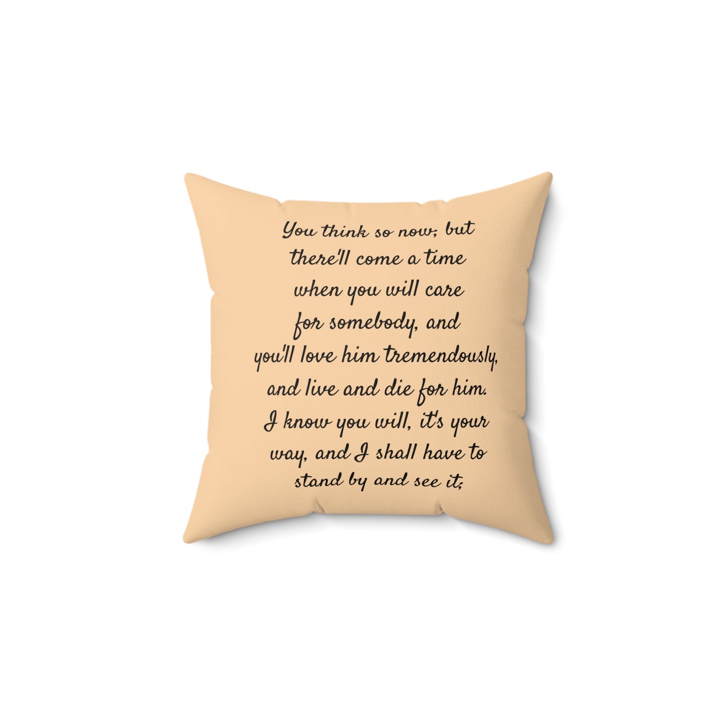 Literary Cushion Pillow, Little Women Square Pillow, Book Nook Decor, Jo March Laurie Louisa May Alcott Pillow, Library Cushion
