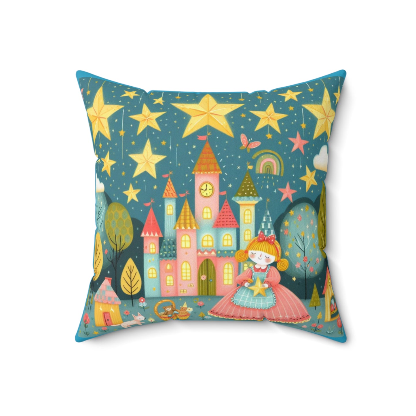 Twinkle Twinkle Star, Nursery Rhyme Pillow,  Square Pillow, Library, Book Nook, Reading Corner, Classroom, Teacher