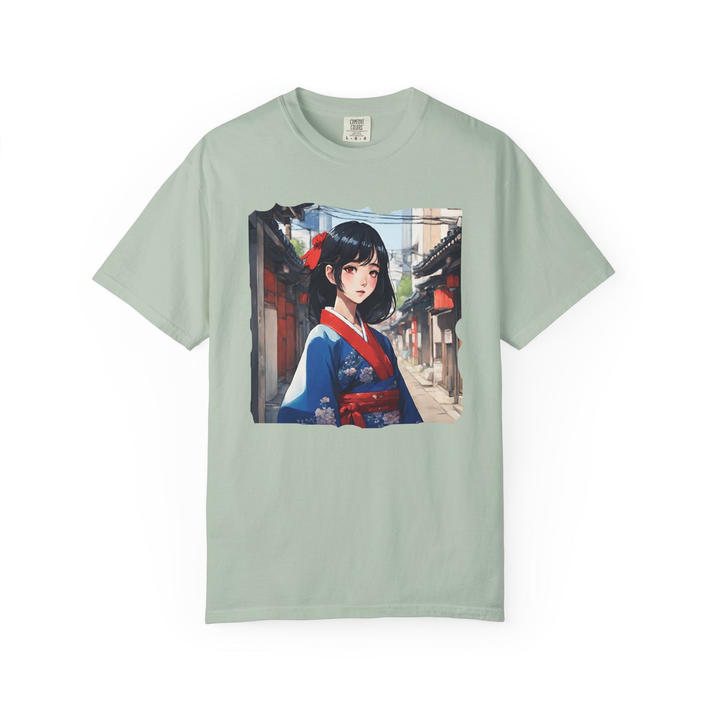Japan Anime, Seoul, South Korea, Girl, Hanbok, Unisex Garment-Dyed T-shirt