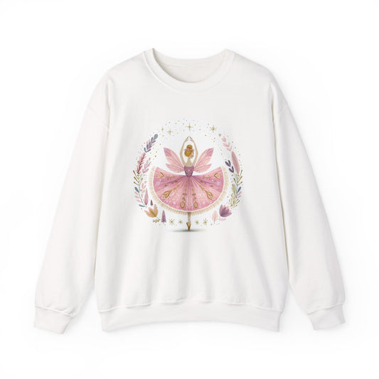 Sugar Plum Fairy Ballet Crewneck Sweatshirt, Nutcracker Christmas Ballet Shirt, Shabby Chic Tchaikovsky Sweatshirt, Holiday Ballerina
