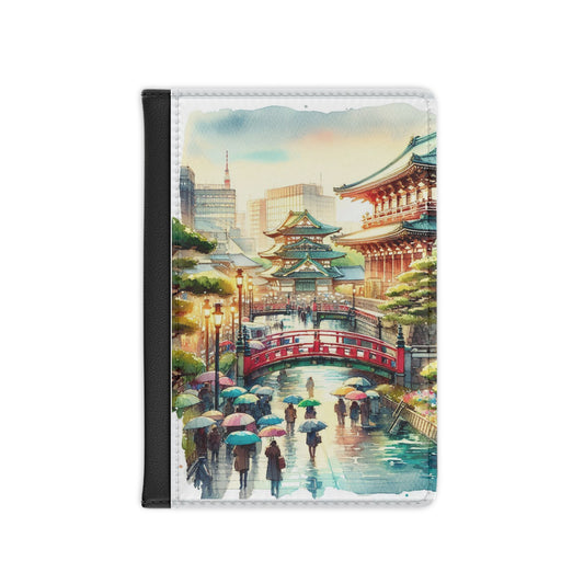 Japan Tokyo Passport Cover, Gift Travel Accessory Holder Wallet Organizer Case
