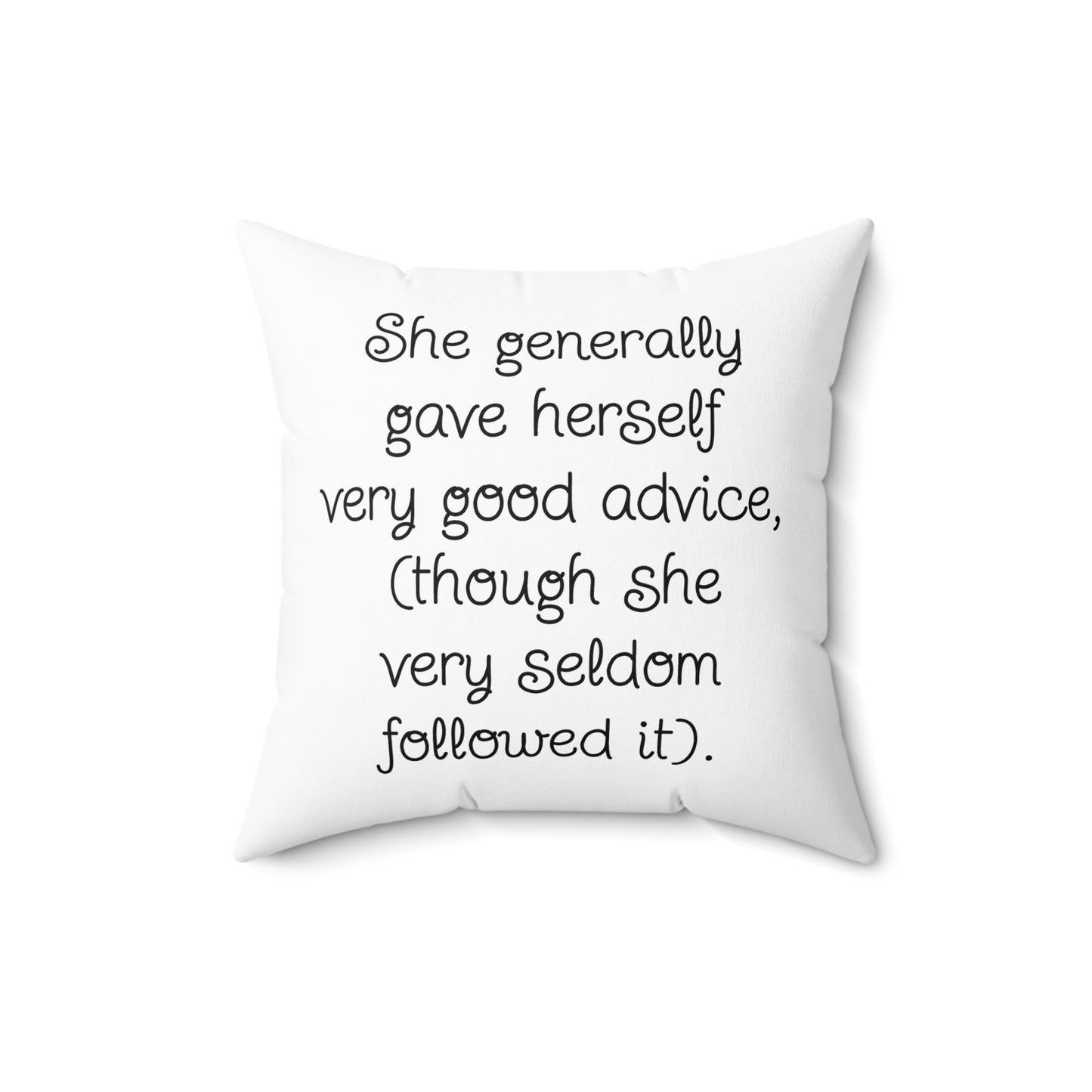 Adventures of Alice in Wonderland, Lewis Carroll, Cushion, Pillow, Library, Book Nook, Decor, Gift, Bedding, Literary Pillow
