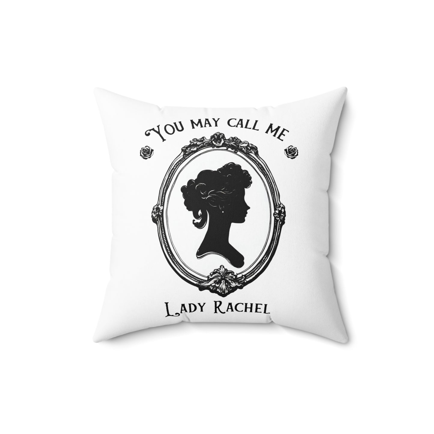 Personalized Name, Custom, Regency, Pride and Prejudice, Jane Austen, Royalty, Lady, Square Pillow, Gift