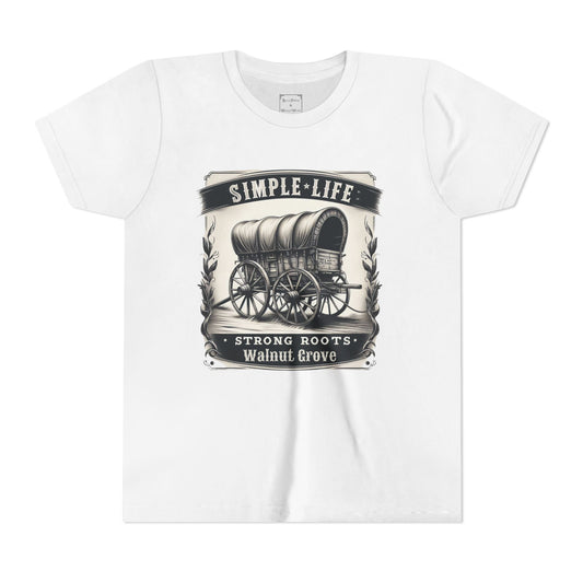 Walnut Grove Youth Tee, Laura Ingalls Wilder Simple Life Design, Vintage Style Shirt, Kids Graphic Tee, Farmhouse Kids Apparel, Adventure