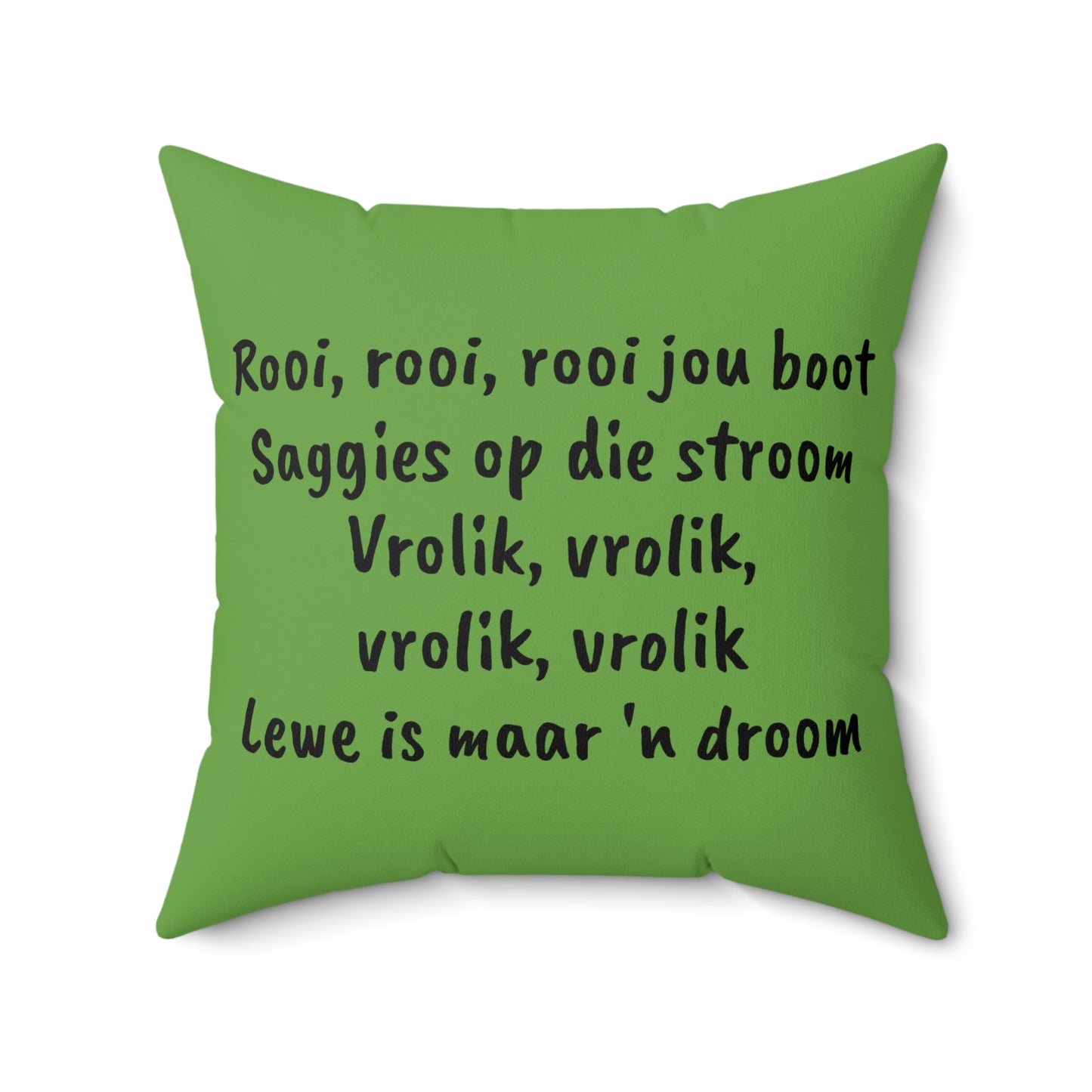 Africa, Afrikaans, Row Row Your Boat, Square Pillow, Nursery Rhyme, Library, Book Nook, Reading Corner, Educational, Gift Classroom