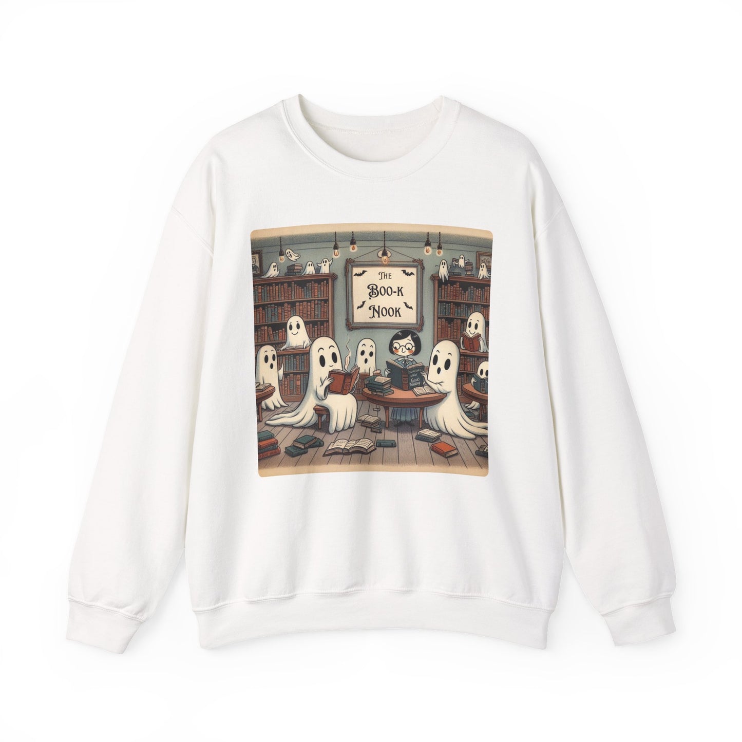 Ghost Readers Crewneck Sweatshirt, Cozy Halloween, Book Lover Apparel, Sweatshirt for Fall, Librarian Shirt, Autumn Teacher Gift, Fall