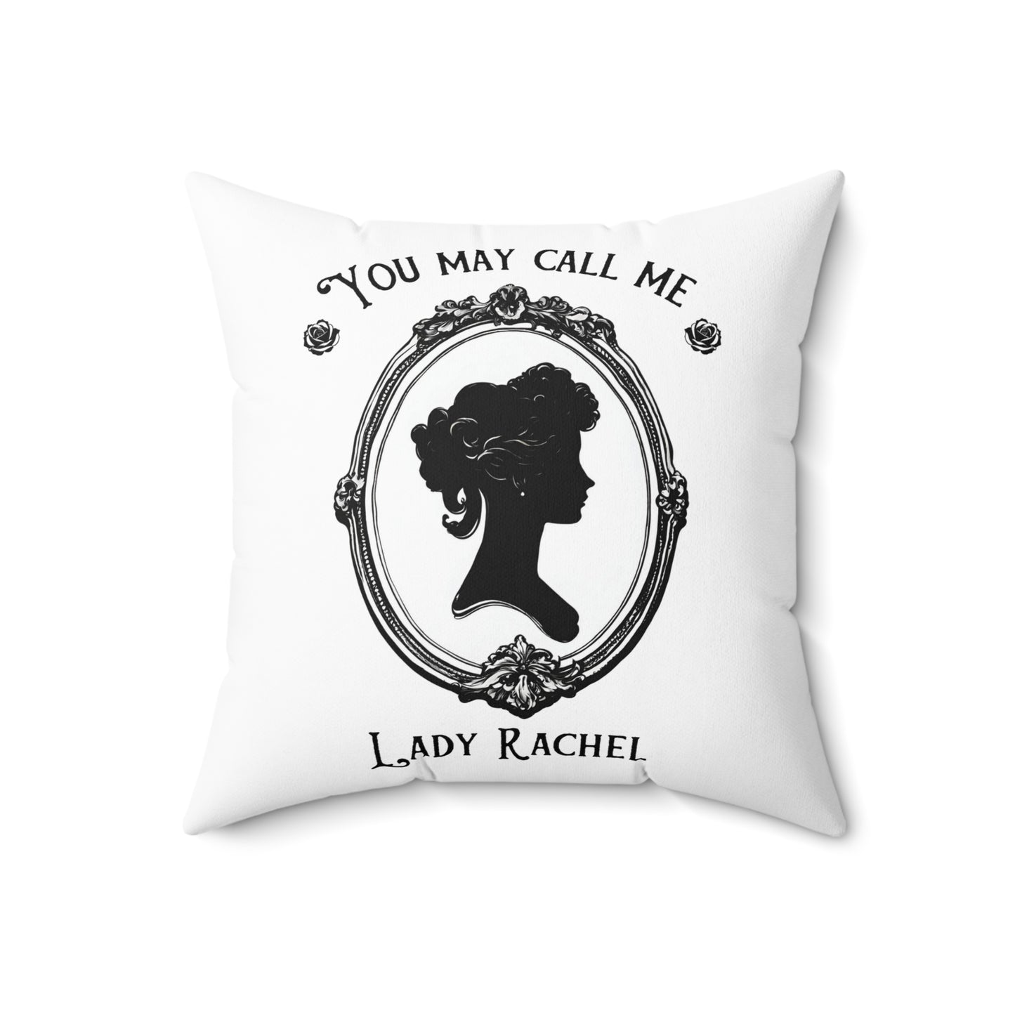 Personalized Name, Custom, Regency, Pride and Prejudice, Jane Austen, Royalty, Lady, Square Pillow, Gift