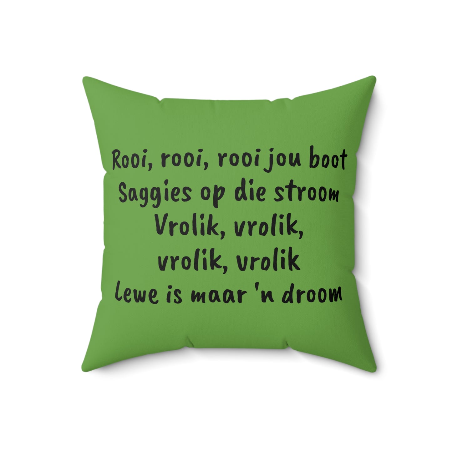 Africa, Afrikaans, Row Row Your Boat, Square Pillow, Nursery Rhyme, Library, Book Nook, Reading Corner, Educational, Gift Classroom