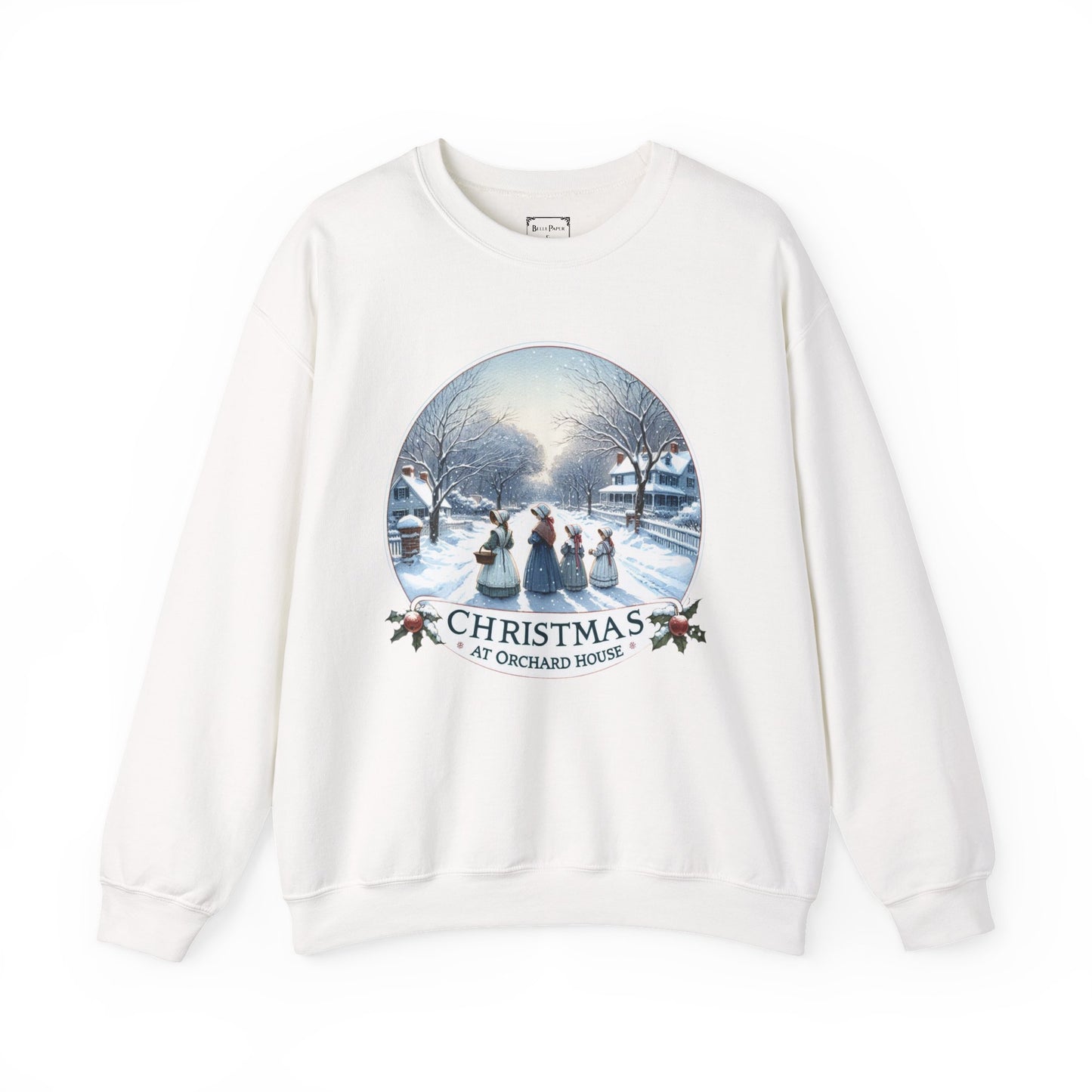 Little Women Christmas Crewneck Sweatshirt |  Winter Wear | Gift for Her | Sweater | Seasonal Apparel | Louisa May Alcott Inspired | Concord