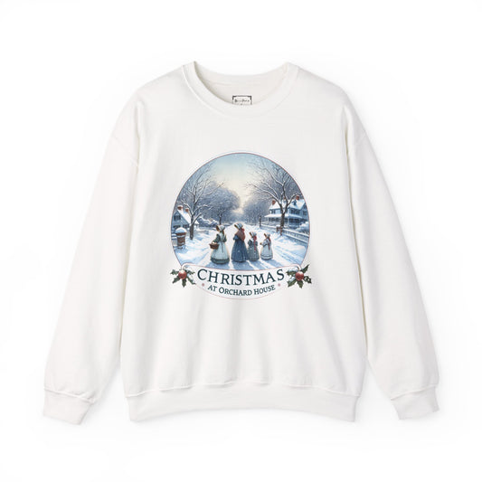 Little Women Christmas Crewneck Sweatshirt |  Winter Wear | Gift for Her | Sweater | Seasonal Apparel | Louisa May Alcott Inspired | Concord