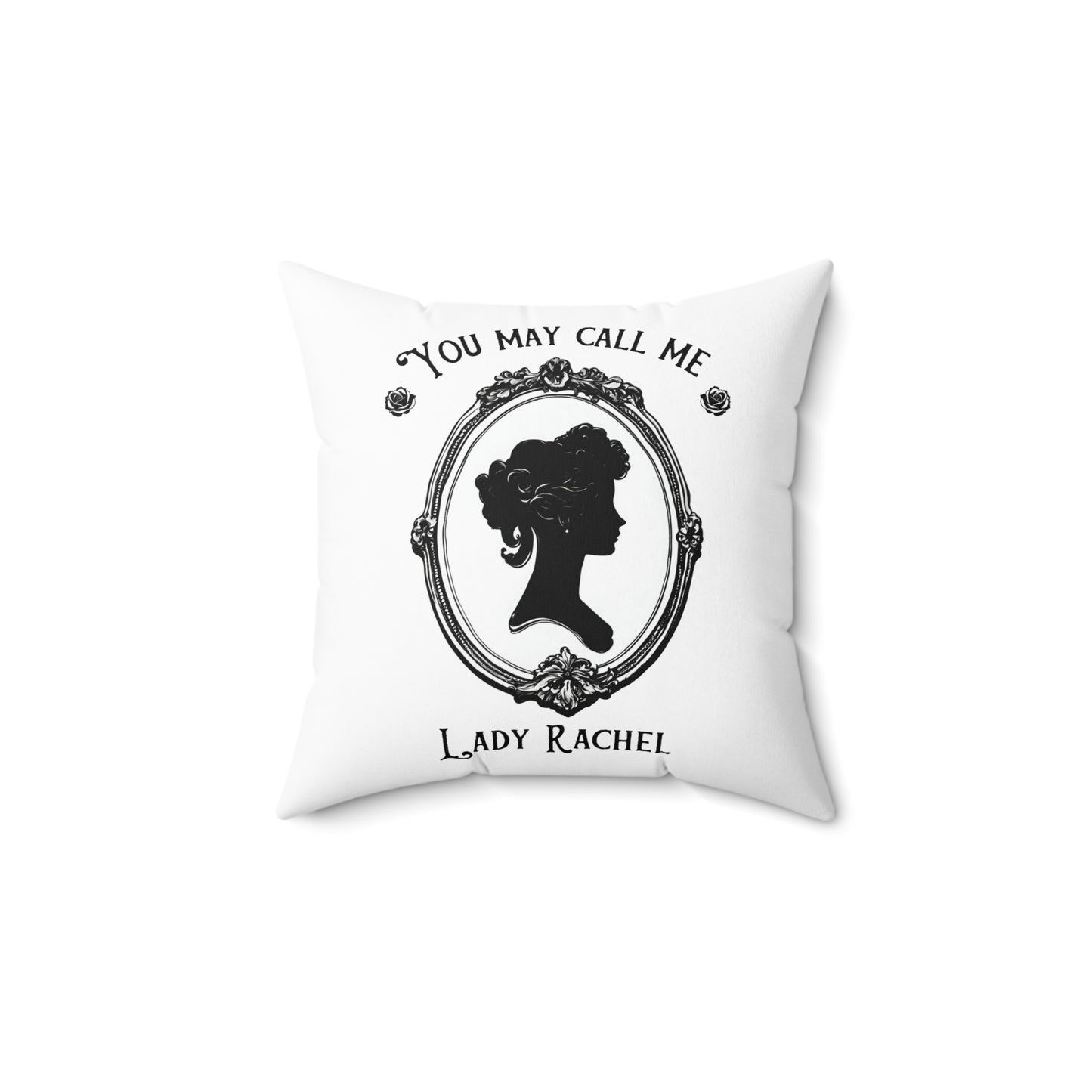 Personalized Name, Custom, Regency, Pride and Prejudice, Jane Austen, Royalty, Lady, Square Pillow, Gift