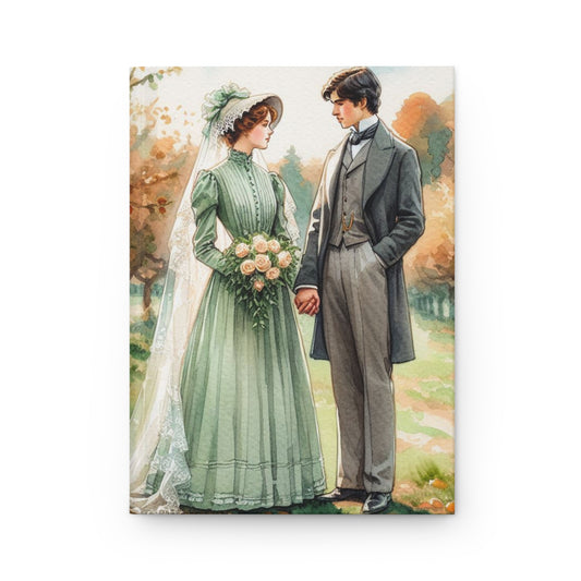 Vintage Romance Hardcover Journal, Perfect for Weddings, Engagements, Anniversary Gifts, Personal Diary, Art Lovers