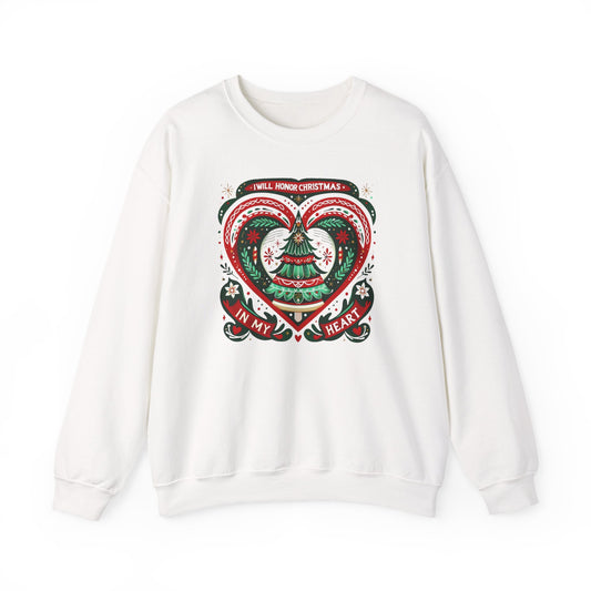 Ebenezer Scrooge Quote Sweatshirt, Charles Dickens Gift, A Christmas Carol Heart, Scandinavian Folk Art Crewneck, Honor