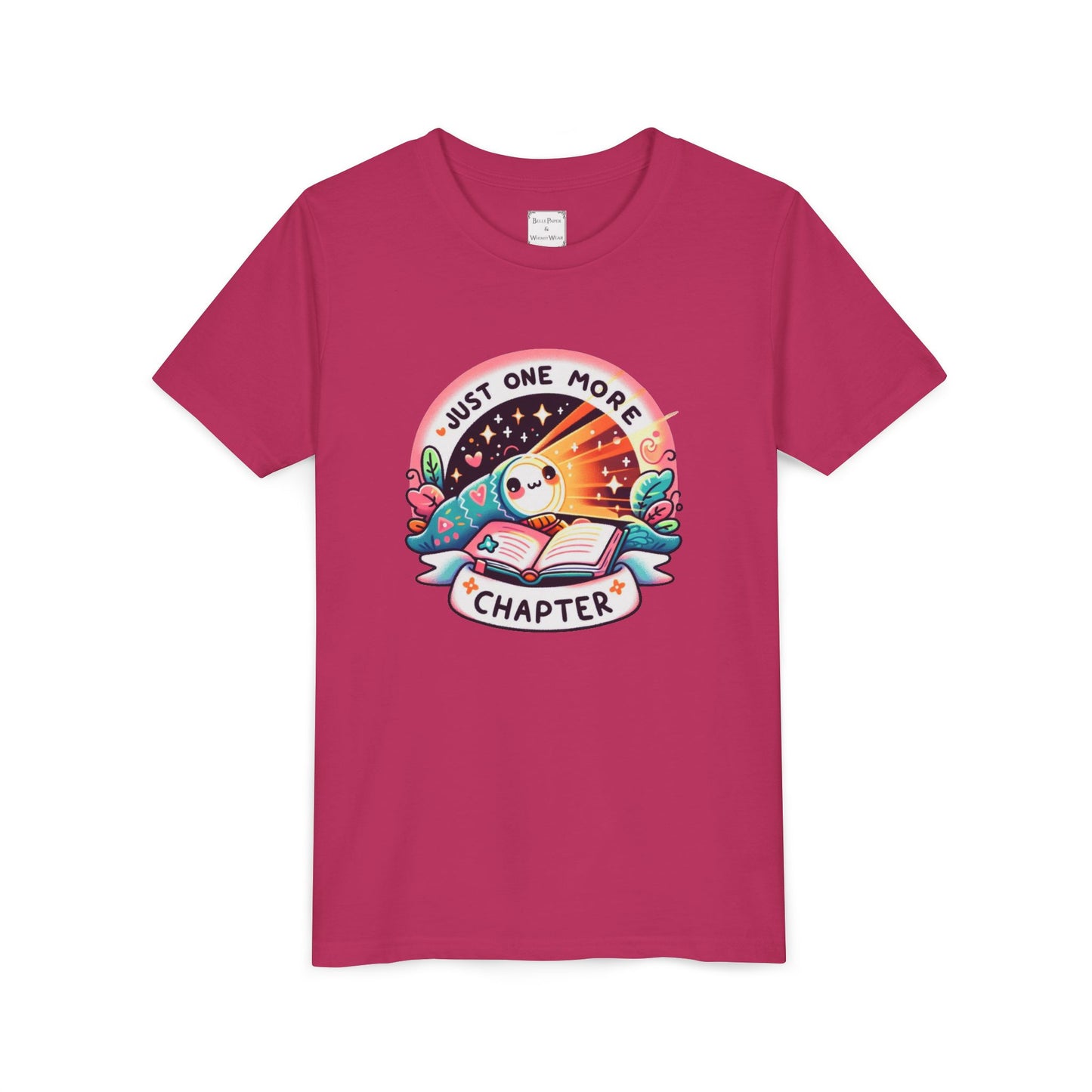 Just One More Chapter Youth Tee, Cute Tee, Reading Gift, Book Lover Shirt, Classroom Apparel, Birthday Gift, Summer Outfit, Kawaii