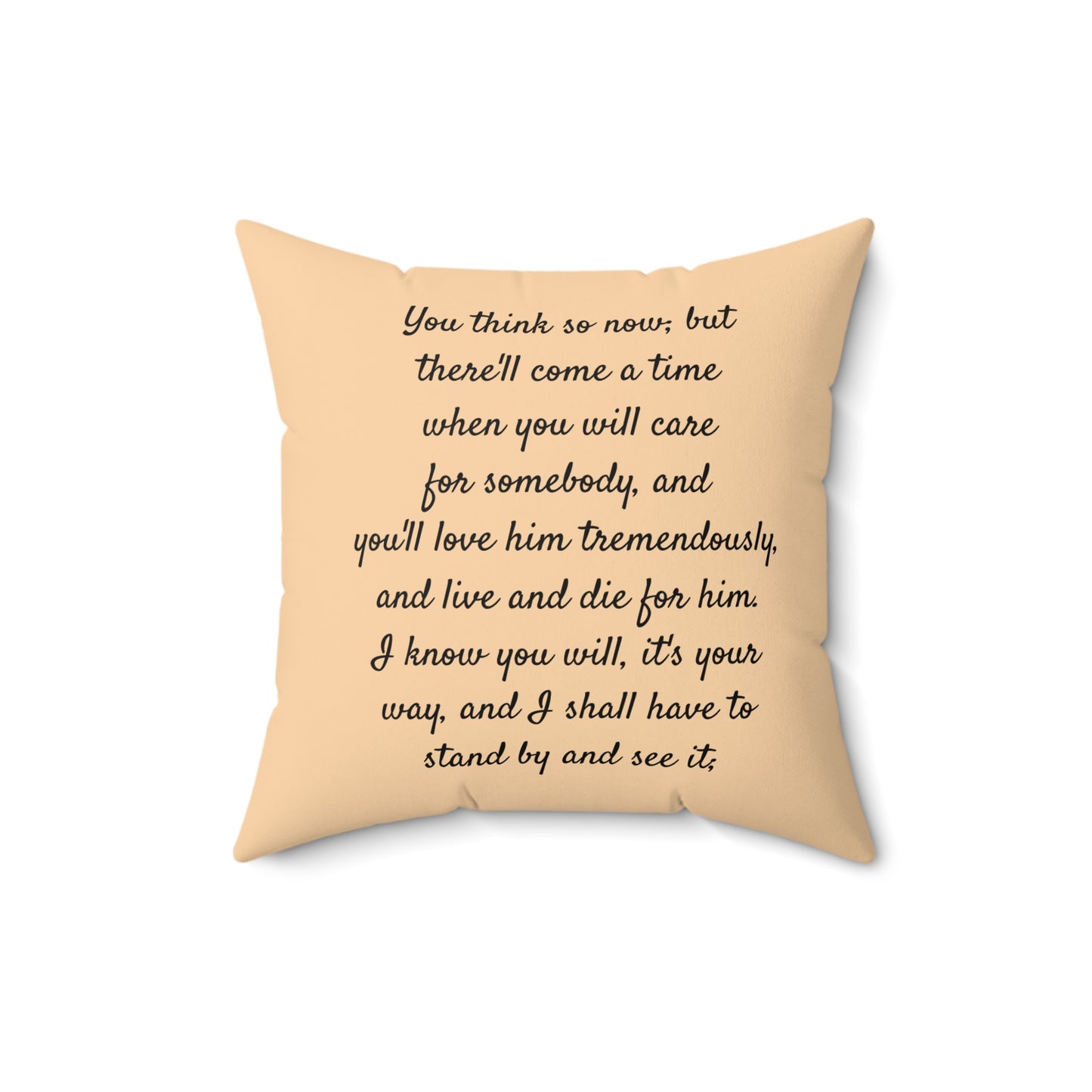 Literary Cushion Pillow, Little Women Square Pillow, Book Nook Decor, Jo March Laurie Louisa May Alcott Pillow, Library Cushion