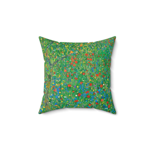 Gustav Klimt, Poppy, Poppies, Square Pillow, Painting, Museum, Painter, Artist, Gift