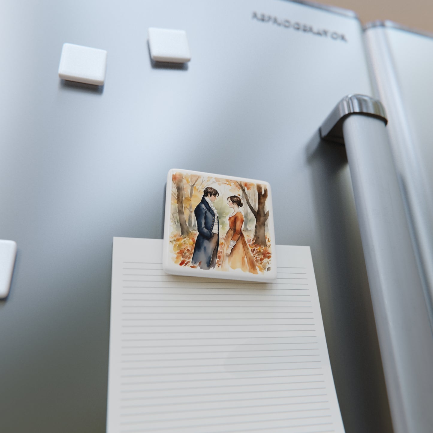 Pride and Prejudice, Fall, Autumn, Season, Magnet, Porcelain Magnet, Square, Jane Austen, Regency