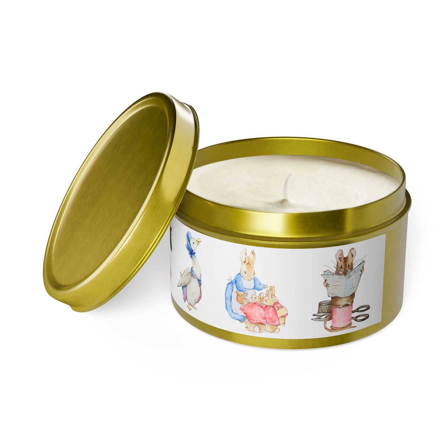 Peter Rabbit, Beatrix Potter, Gift, Mini, Gift, Tin Candles, Shower, Baby Birthday, Five Scent Choices