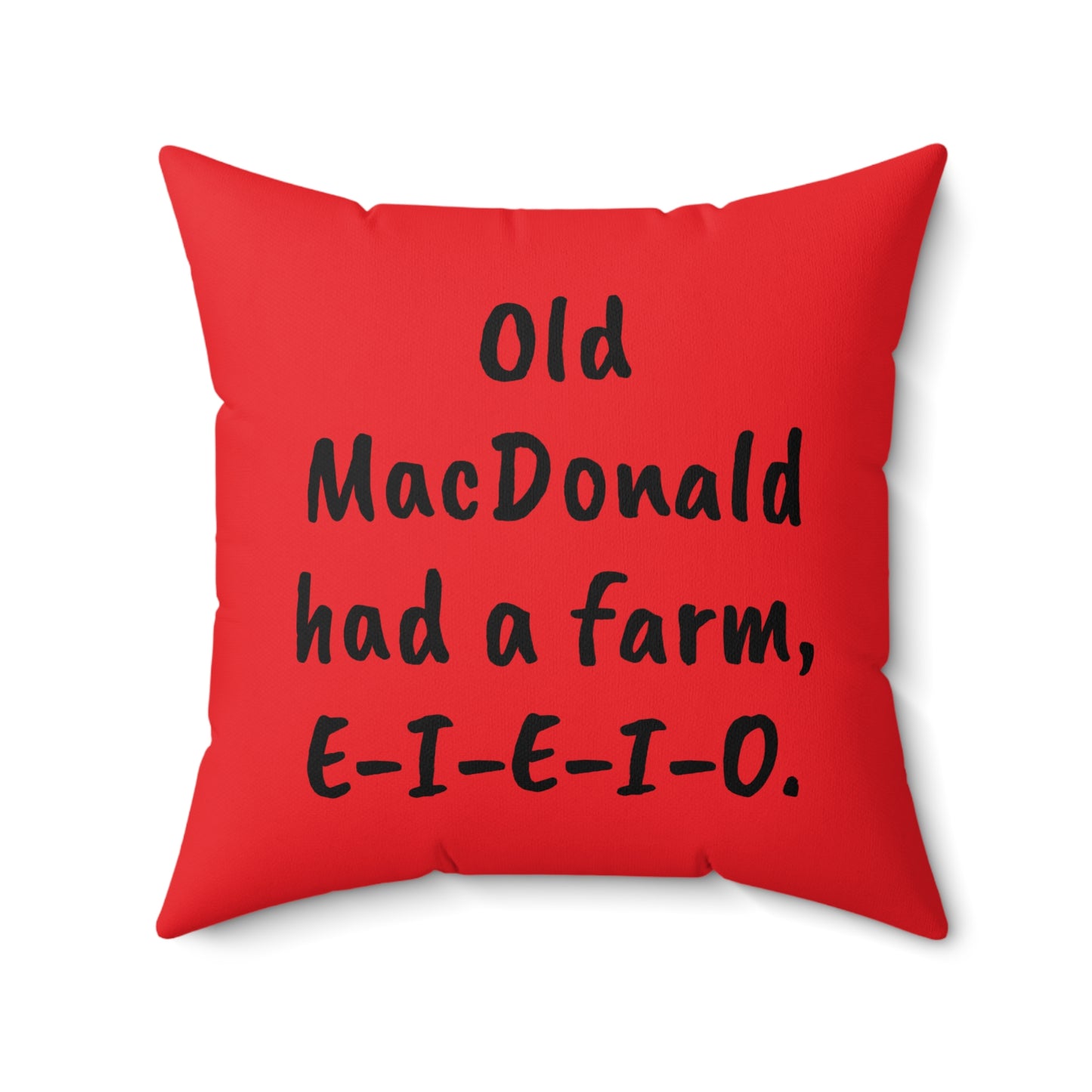 Old MacDonald, Farm, Nursery Rhyme, Square Pillow, Book Nook, Reading Corner, Classroom, Library, Animals, Barn