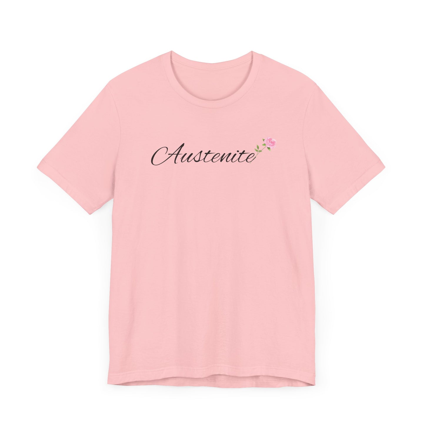 Jane Austen, Austenite, Fan, Reader, Writer, T-Shirt, tshirt, Floral, Flower, Unisex Jersey Short Sleeve Tee
