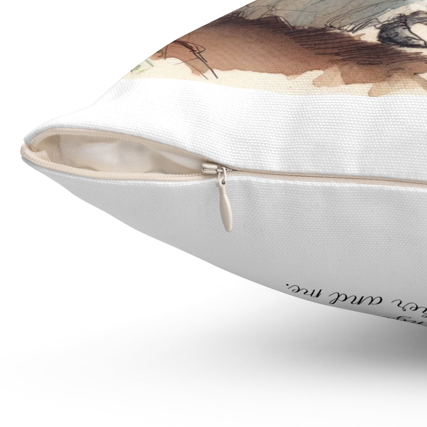 Literary Cushion, Edgar Allan Poe Pillow, Annabel Lee Poetry Gift, Book Nook Decor, Library Throw Pillow, Spun Polyester Square Cushion