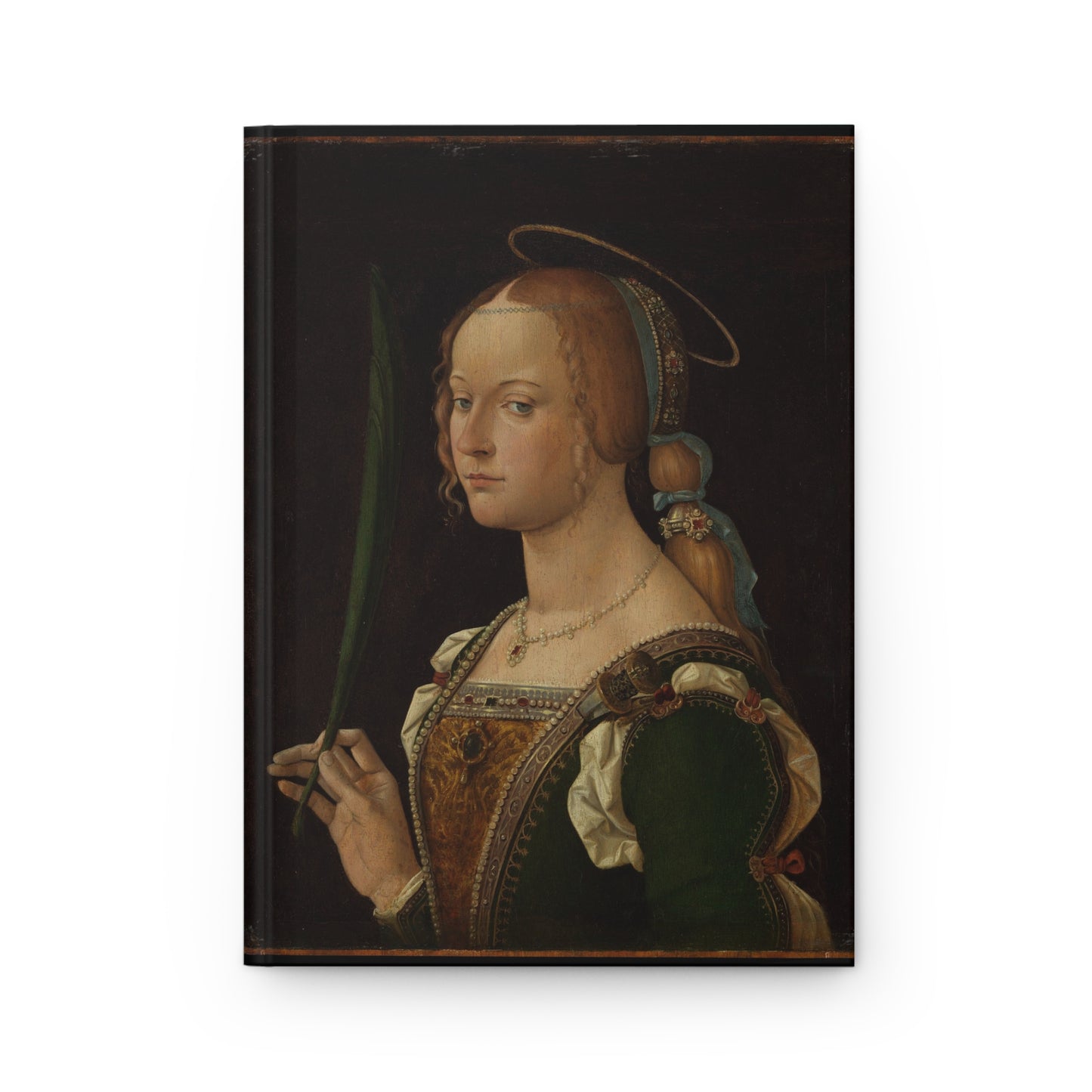 Portrait of a Woman, Saint Justina of Padua,  Art, Italian, Renaissance, Bartolomeo Montagna (Bartolomeo Cincani), Hardcover Journal