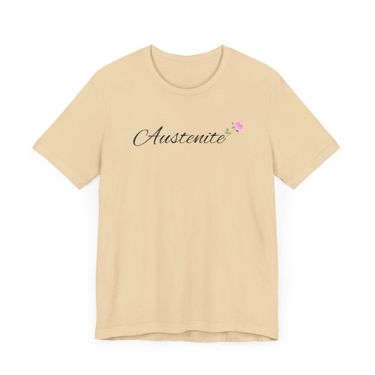 Jane Austen, Austenite, Fan, Reader, Writer, T-Shirt, tshirt, Floral, Flower, Unisex Jersey Short Sleeve Tee