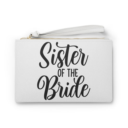 Sister of the Bride, Bridal Party, Wedding, Cosmetic Pouch, Shower, Bachelorette, Gift, Clutch Bag, Gift, Favor