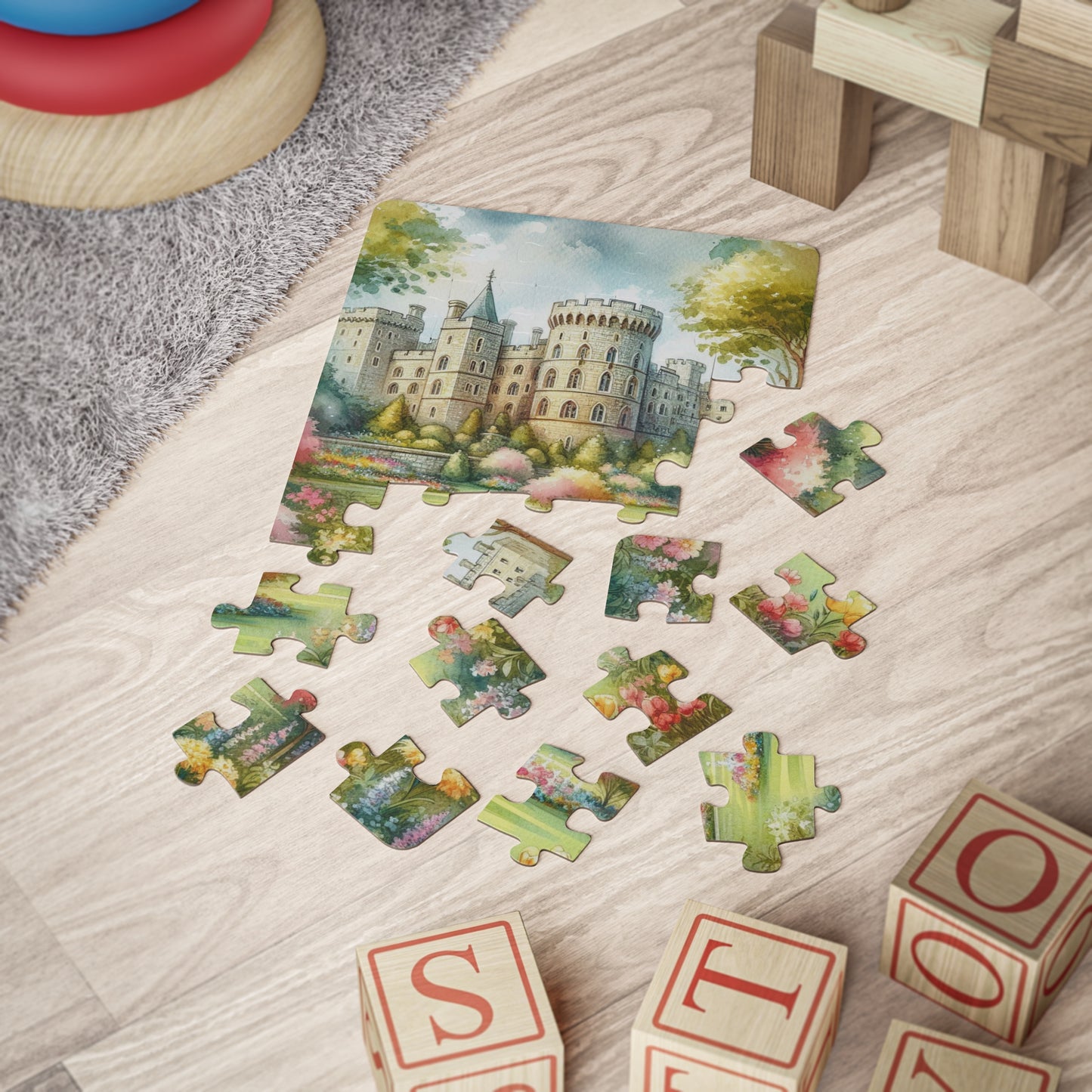 Windsor Castle Kids 30-Piece Castle Puzzle - Creative Fun, British Educational Gift, Activity for Parties, Fairytale Learning Toy