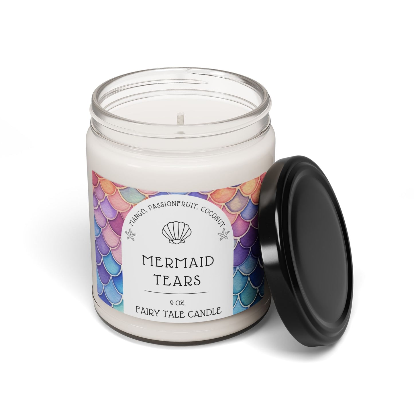 Little Mermaid, Scented,  Candle, 9oz, Hans Christian Anderson, Fairytale, Book, Gift, Denmark, Birthday, Gift, Favor
