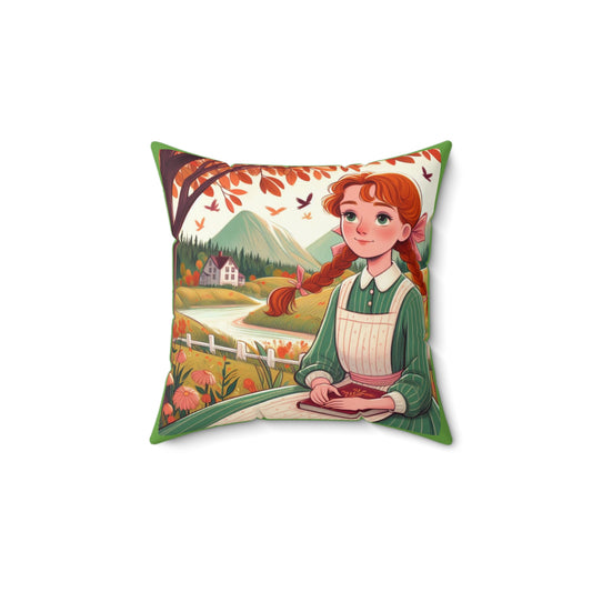 Anne of Green Gables, October, Fall, Autumn, Literary Pillow, Square Pillow, Library, Book Nook, Reading Corner, Library