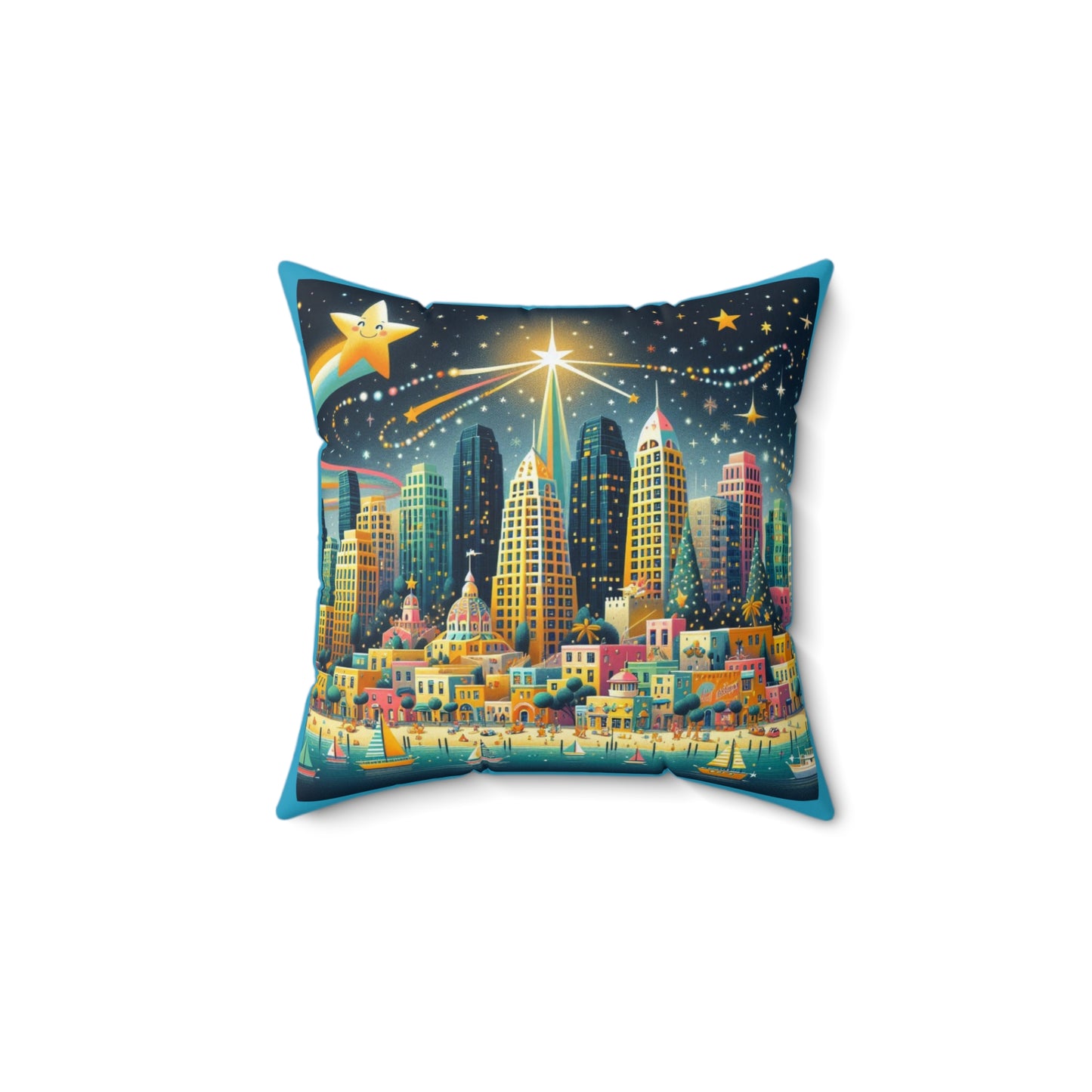 Spun Polyester Square Pillow