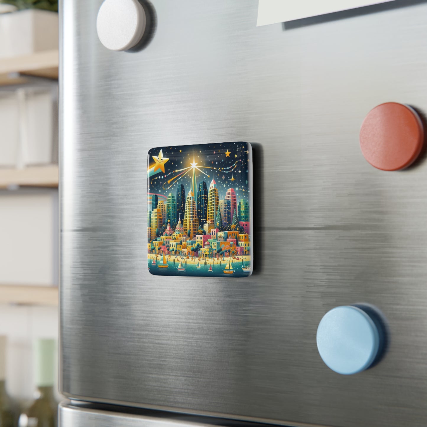 Porcelain Magnet, Square