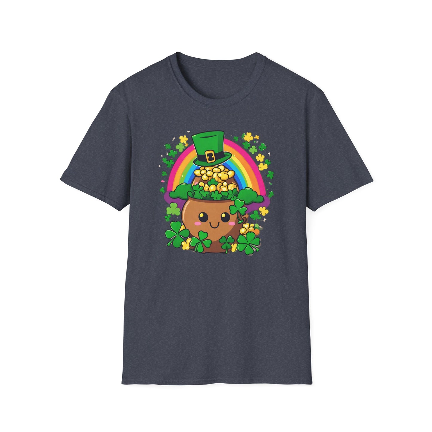 Cute Kawaii St Patrick's Day Softstyle T-Shirt, Tee