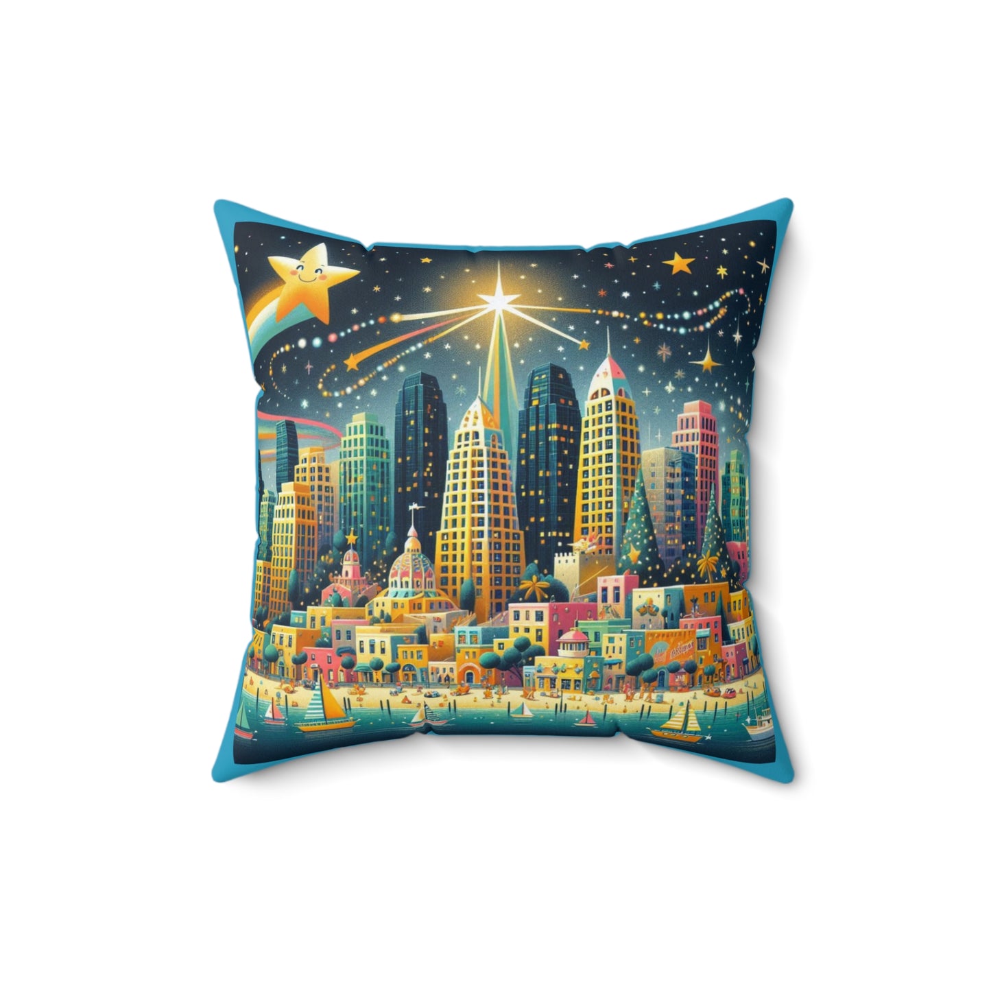 Spun Polyester Square Pillow