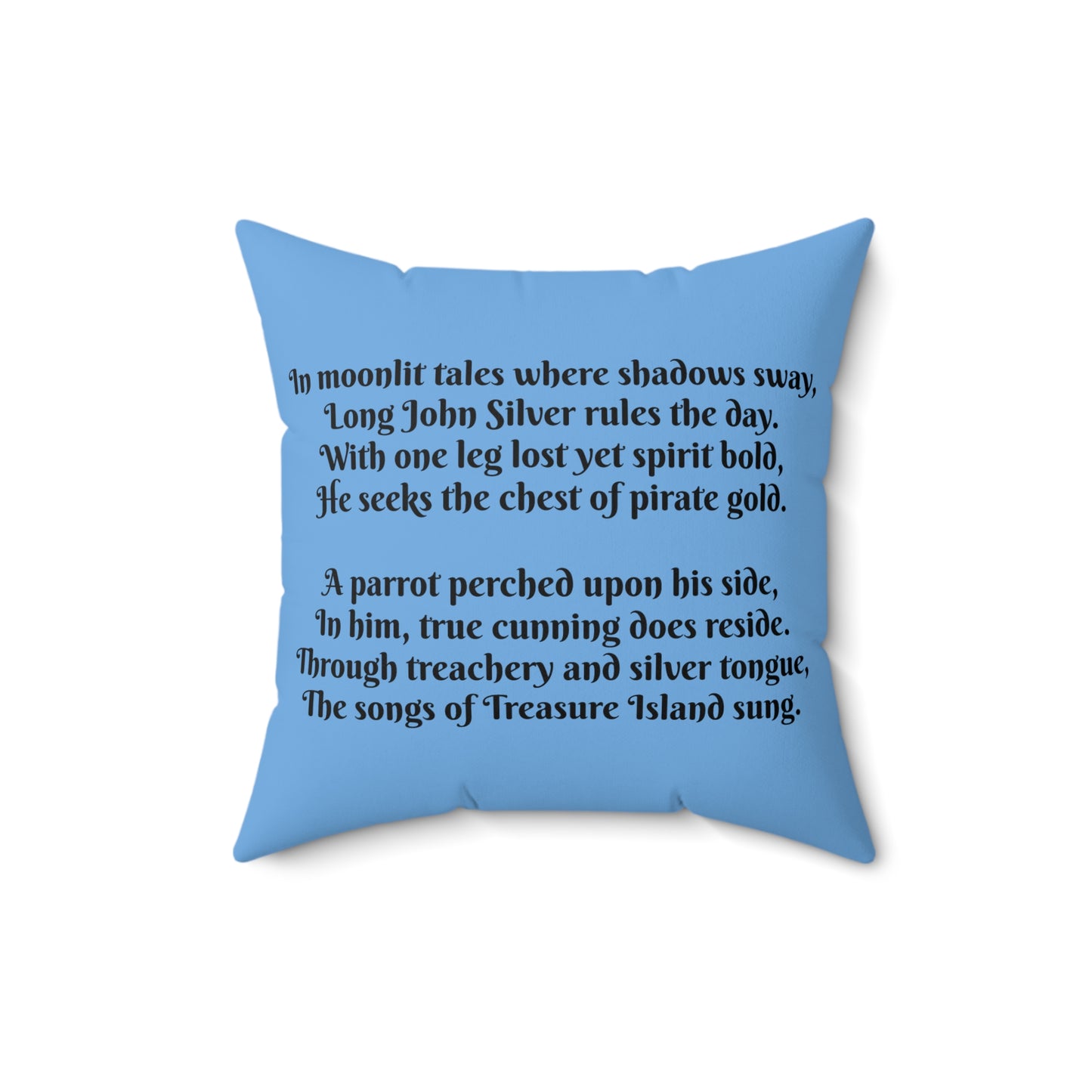 Pirate, Treasure Island, Ship, Square Pillow, Literary Pillow, Library, Book Nook, Reading Corner, Classroom, Teacher, Gift, Reader