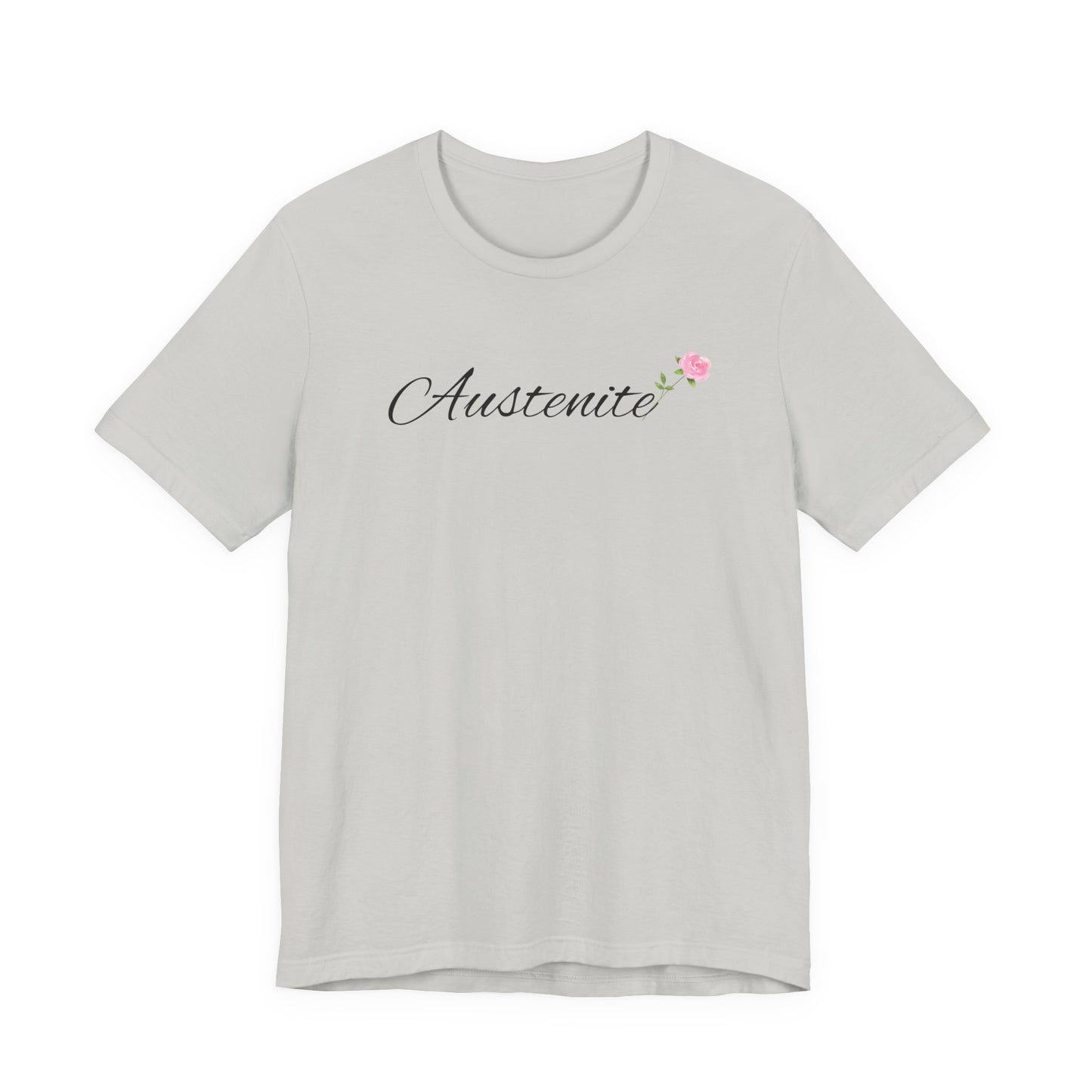 Jane Austen, Austenite, Fan, Reader, Writer, T-Shirt, tshirt, Floral, Flower, Unisex Jersey Short Sleeve Tee