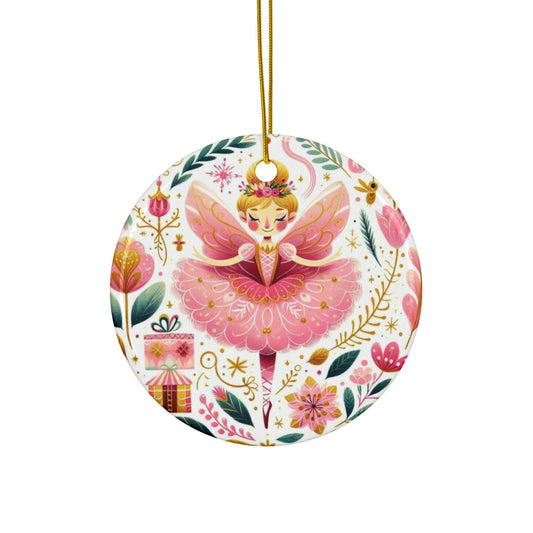Ceramic Ornaments, 2-Side Print, (1pc, 3pcs, 5pcs, 10pcs)