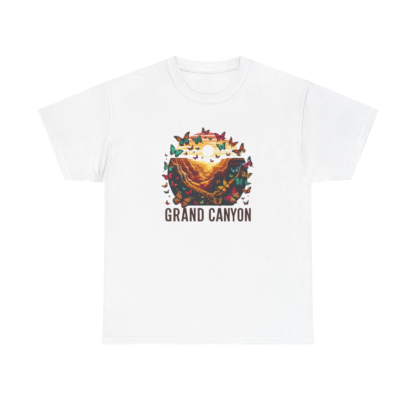 Grand Canyon Butterfly Unisex Tee, National Park Shirt Summer Gift Cotton T-Shirt, Southwest Nature Lover Top, Outdoor Adventure Hiking Tee,