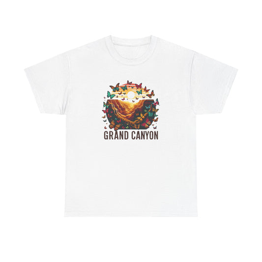 Grand Canyon Butterfly Unisex Tee, National Park Shirt Summer Gift Cotton T-Shirt, Southwest Nature Lover Top, Outdoor Adventure Hiking Tee,