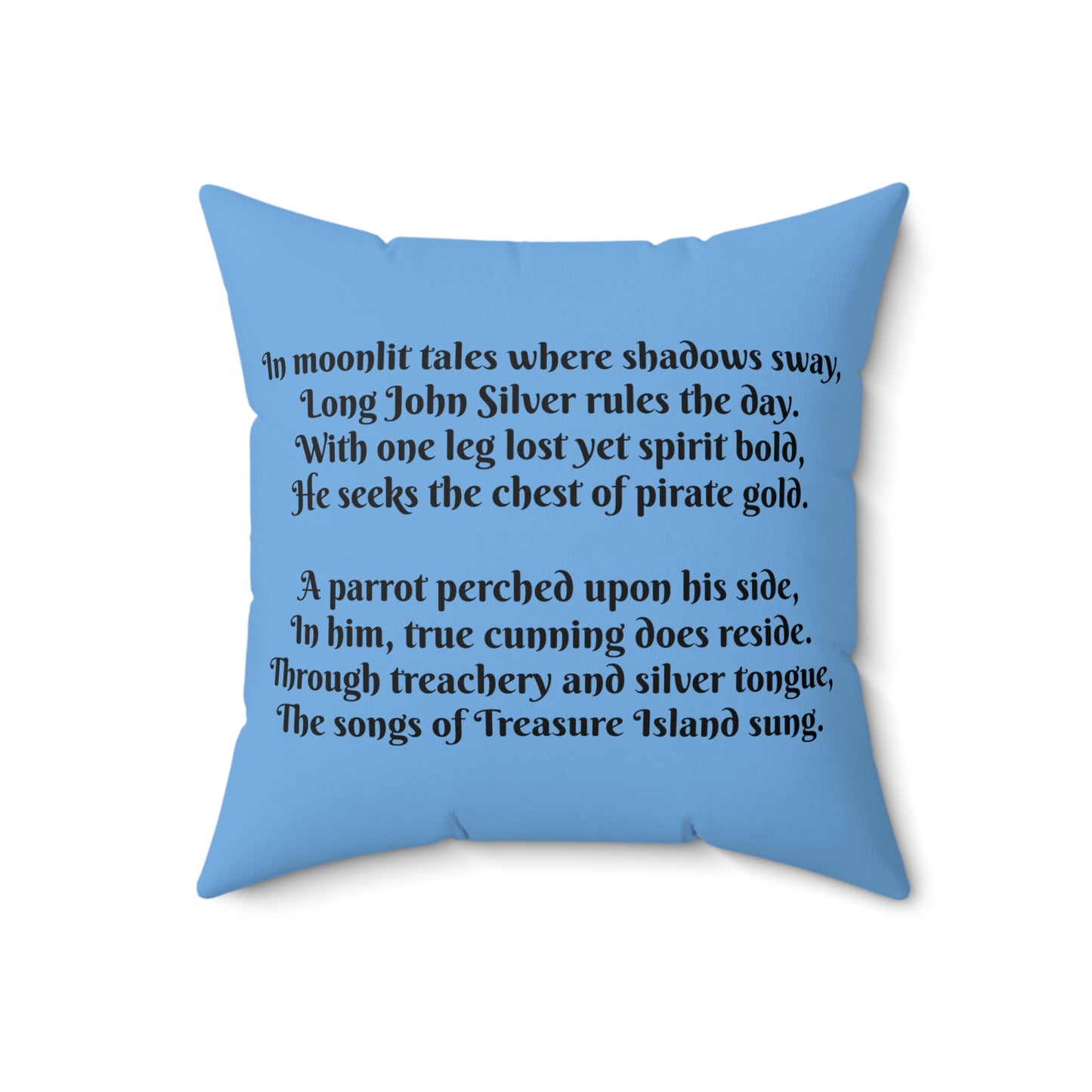 Pirate, Treasure Island, Ship, Square Pillow, Literary Pillow, Library, Book Nook, Reading Corner, Classroom, Teacher, Gift, Reader