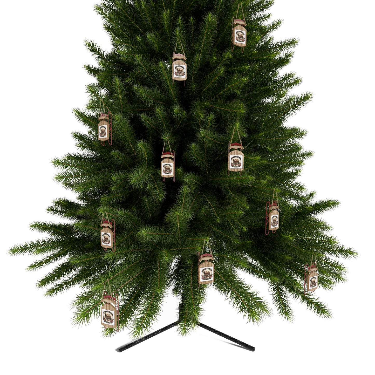 Ornaments, Laura Ingalls Wilder Christmas Tree Decor, Holiday Gift, Walnut Grove Decoration, Mini Sled Ornament