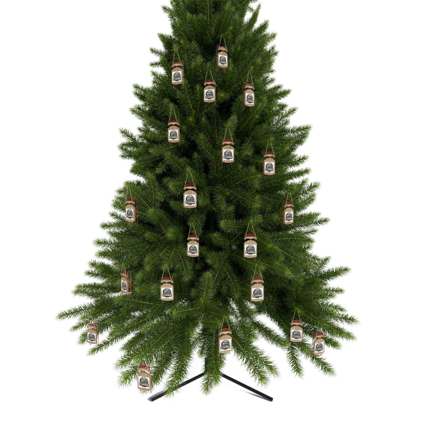 Sled Ornaments, Vintage Camper Air Stream Grand Canyon, Summer, National Park, Stocking Stuffer, Christmas Tree Ornament